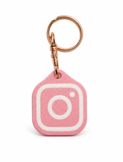 Chytrý NFC přívěsek – Instagram – růžový